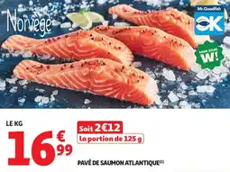 Auchan Pavé de saumon atlantique offre