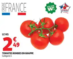Auchan Tomates rondes en grappe offre