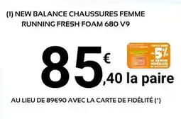 E.Leclerc Sport New balance - chaussures femme running fresh foam v9 offre