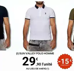 E.Leclerc Sport Sun - valley polo homme offre