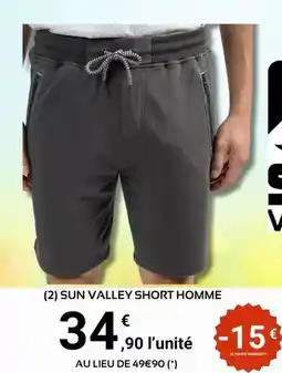 E.Leclerc Sport Sun - valley short homme offre
