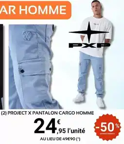 E.Leclerc Sport Cargo - project x pantalon homme offre
