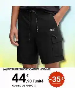 E.Leclerc Sport Cargo - picture short homme offre