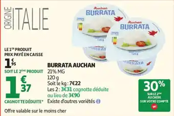 Auchan Burrata auchan offre