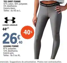 E.Leclerc Sport UNDER ARMOUR Legging femme offre