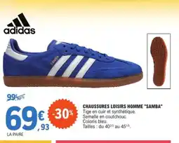 E.Leclerc Sport ADIDAS Chaussures loisirs homme samba offre