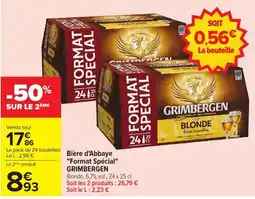 Carrefour GRIMBERGEN Bière d'Abbaye Format Spécial offre