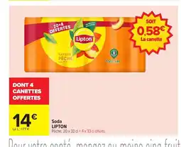 Carrefour LIPTON Soda offre
