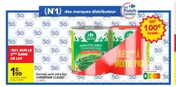 Carrefour CARREFOUR CLASSIC Haricots verts extra fins offre