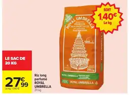 Carrefour ROYAL UMBRELLA Riz long parfumé offre