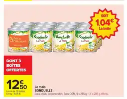 Carrefour BONDUELLE Le Maïs offre
