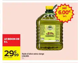 Carrefour L'OLIVO Huile d'olive extra vierge offre