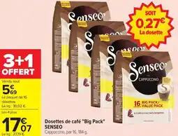 Carrefour SENSEO Dosettes de café Big Pack offre