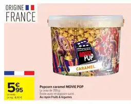 Carrefour MOVIE POP Popcorn caramel offre