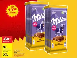 Carrefour MILKA Tablettes de chocolat Lot Familial offre
