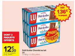 Carrefour LU Petit Ecolier Chocolat au lait offre