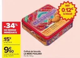 Carrefour LA MÈRE POULARD Coffret de biscuits offre