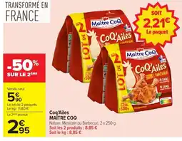 Carrefour MAÎTRE COQ Coq'Ailes offre