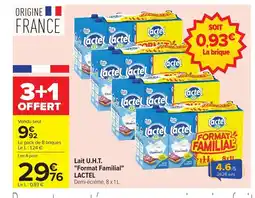 Carrefour LACTEL Lait U.H.T. Format Familial offre