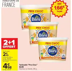 Carrefour BLINI Tartinable Prix Choc offre