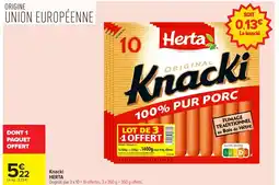 Carrefour HERTA Knacki offre