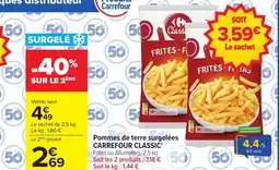 Carrefour CARREFOUR CLASSIC Pommes de terre surgelées offre