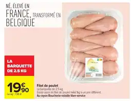 Carrefour Filet de poulet offre