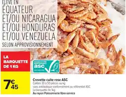 Carrefour Crevette cuite rose ASC offre