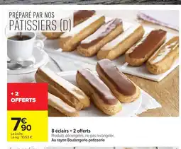 Carrefour 8 éclairs offre