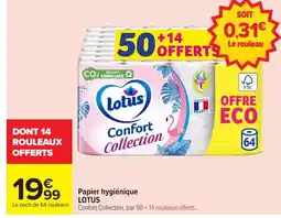 Carrefour LOTUS Papier hygiénique offre
