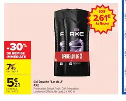 Carrefour AXE Gel Douche Lot de 2 offre