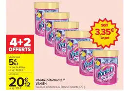 Carrefour VANISH Poudre détachante offre