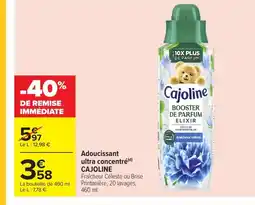 Carrefour CAJOLINE Adoucissant ultra concentré offre