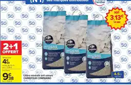 Carrefour CARREFOUR COMPANINO Litière minérale anti-odeurs offre