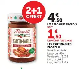 Super U FLORELLI Les tartinables offre