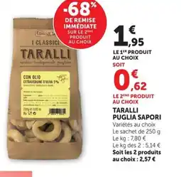 Super U PUGLIA SAPORI Taralli offre