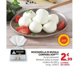 Super U Mozzarella di bufala campana aop offre