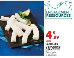 Super U Lamelles d'encornet geant offre