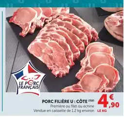Super U Porc filière u: côte offre