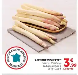 Super U Asperge violette offre