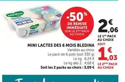 Super U Mini lactes des 6 mois offre