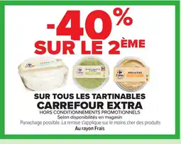 Carrefour CARREFOUR EXTRA Sur tous les tartinables offre