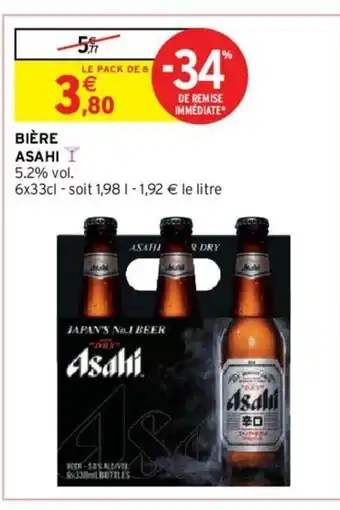 Intermarché Hyper Bière Asahi offre