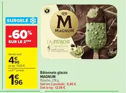 Carrefour MAGNUM Bâtonnets glacés offre