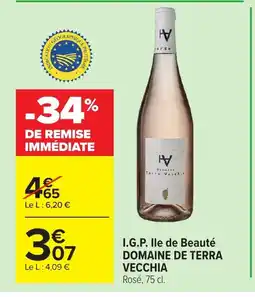 Carrefour DOMAINE DE TERRA I.G.P. Ile de Beauté offre