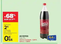 Carrefour DR PEPPER offre