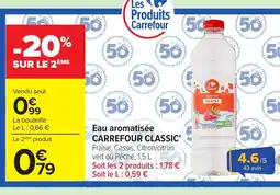 Carrefour CARREFOUR CLASSIC Eau aromatisée offre