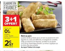 Carrefour Nem au porc offre