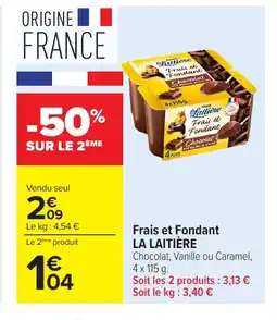 Carrefour LA LAITIÈRE Frais et Fondant offre