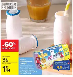 Carrefour DANONE Actimel Edition Limitée offre
